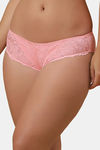Soie Mid Rise Medium Coverage Lacy Brief - Crstal Rose — thumbnail 2